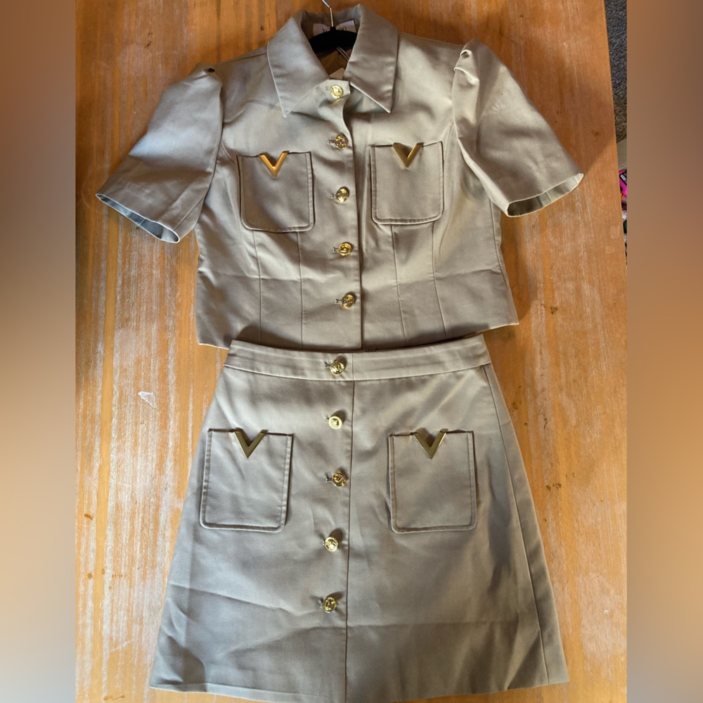 Valentino Spa Preppy Skirt Set Made in Italy Size S